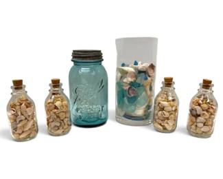 Decorative Seashell Jars