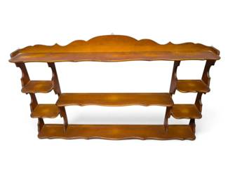 Multi Tier Wood Wall Shelf