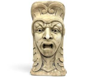 Gothic Plaster Corner Sculpture Bust
