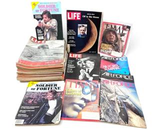 Magazines 1940s LIFE, 1980s AIRFORCE More