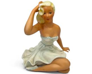 Schaubach Kunst W. Gobel, Germany Porcelain Woman