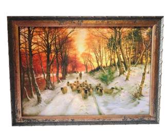 Glowed with Tints of Evening Hours Framed Print by Joseph Farquharson 18 x 24.5
