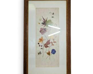 Framed Pressed Flower Art 28 x 16