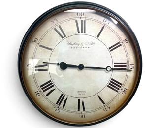 Sterling And Noble Clock With Dark Frame 29.3