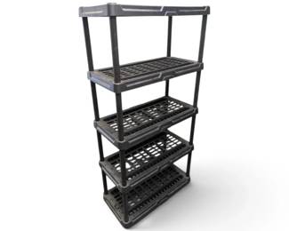 Black Plastic Shelf