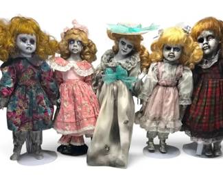 Five Victorian Horror Dolls