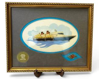 Framed Disney Cruise Line Exclusive AAA CAA Pin Set