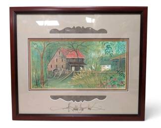 Framed Country Memories by P. Buckley Moss Signed Numbered