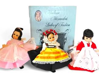 Vintage Madame Alexander Dolls With Orginal Boxes Book