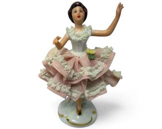 Dresden Porcelain Ballerina Figurine