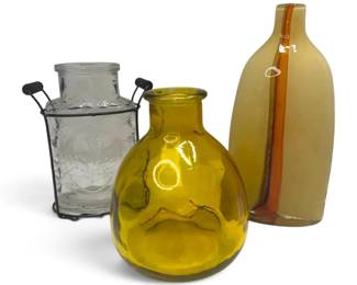 Three Glass Vases