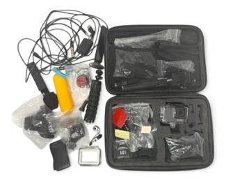 GoPro 7 Silver W Travel Case And More