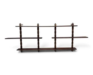 Dark Wood Spindle Shelf