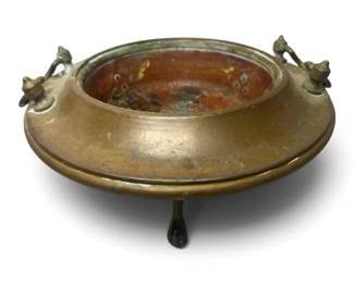 Decorative Standing Brass Bowl