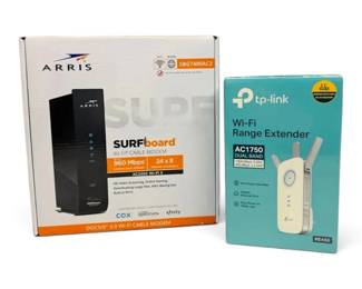 Arris WiFi Cable Modem TpLink WiFi Range Extender