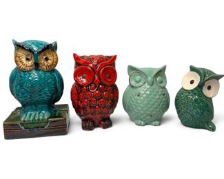 Decorative Ceramic Owls