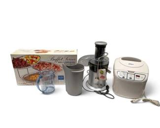 Buffet Server, Measuring Cups, Oster Bread Maker More