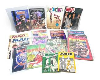 Mad Magazine, High Times, Zip, Joker More Comics