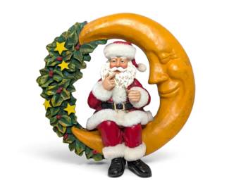Midwest Crescent Moon Santa Wreath