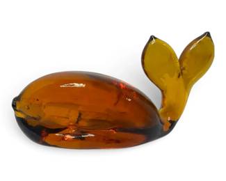 Decorative Amber Whale