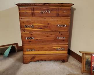3 of 4 cedar dresser
