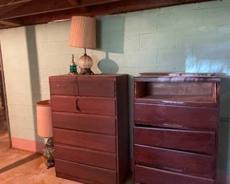 Dressers and lamps