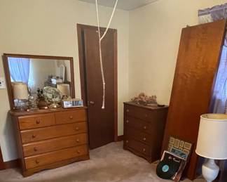 Assorted furniture and lamp