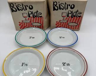 Four Sets Of 4 16 Vintage Bistro Plates