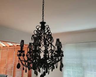 004 Black Florentine Chandelier