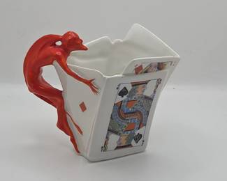 Royal Bay Reuters Devil Card Porcelain Cup
