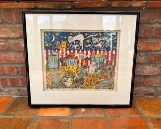 002 Framed 3D Art Junkyard Cats By Rizzi