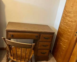 Bedroom set (desk, chair, dresser, mirror, and night stand)