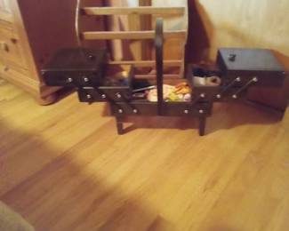 Vintage sewing basket