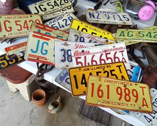 Vintage License Plates