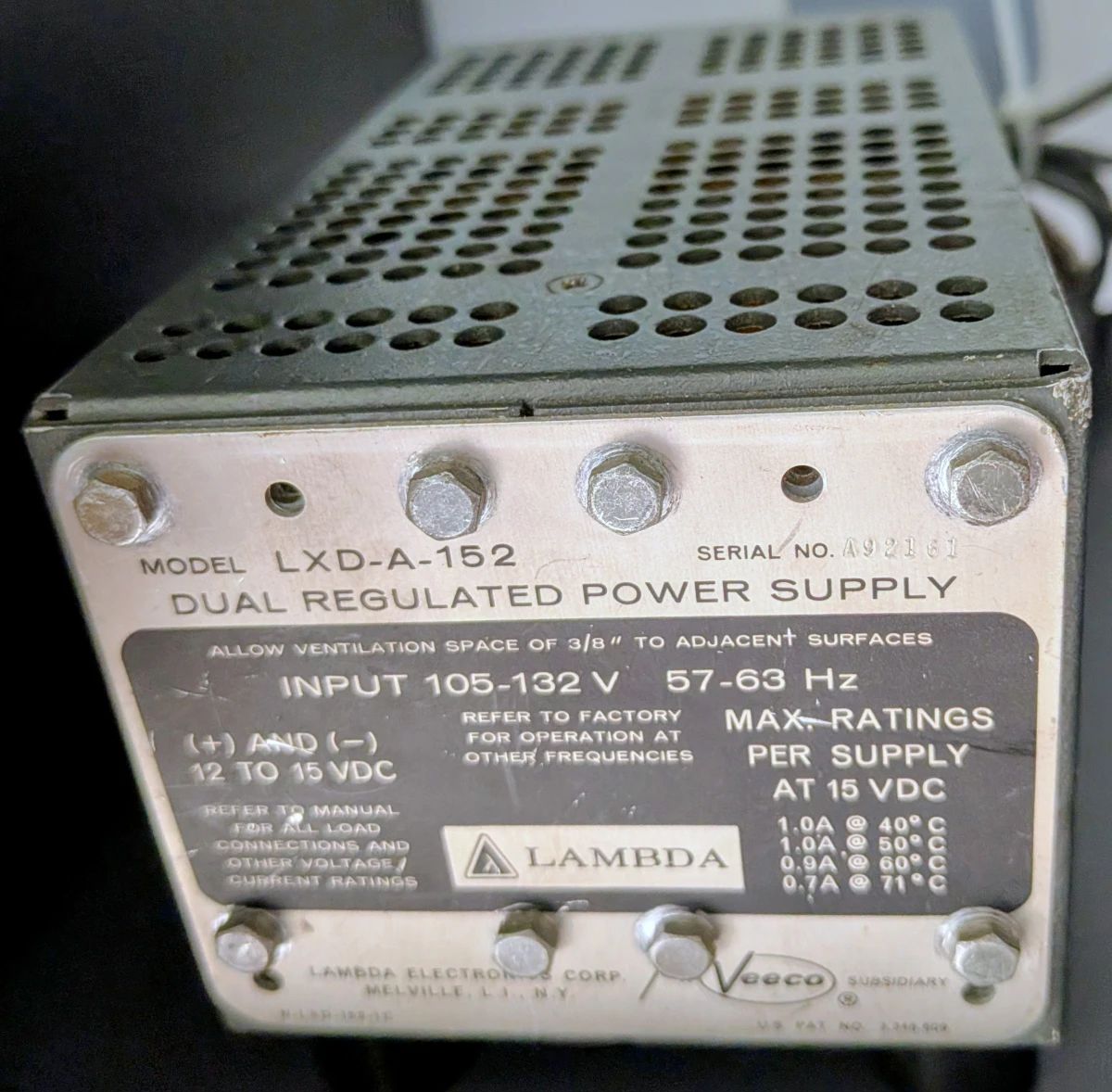 Lambda LXD-A-153/3 Power Supply