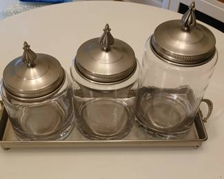 ASTORIA Cannisters and Tray, Southern Living at Home