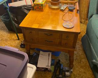 Wood End Table $200