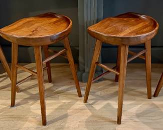 Set of 4 Scandinavian Design "Kallan Counter Stools 24" H x 17" W x 14" D