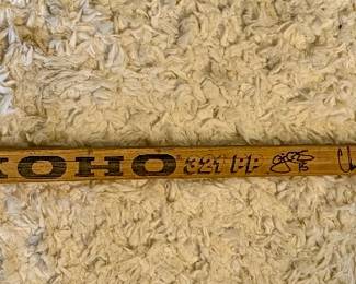 Signed Hockey Stick by Chris Chelios, Andrew Shaw, Doug Wilson