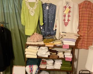 Vintage linen and towels