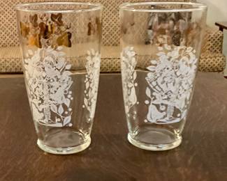 Vintage giant iced tea tumblers