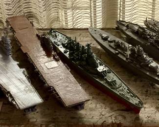 Model planes and battleships