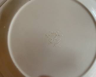 Back stamp on Russell Wright dinnerware
