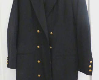 Lot 127: Brooks Brothers Women's Black Wool Coat Dress Sz 8