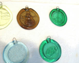 Lot 41: Colorful Glass Sun Catchers