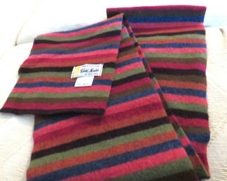 Lot 63: Robert Mackie Scotlandd Striped Wool Scarf
