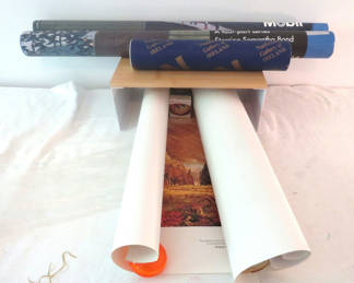Lot 172: Rolled art and PBS posters