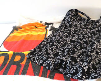 Lot 117: Vintage Maxine Bathing Suit and California Beach Towel