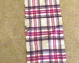 Lot 113: Pink and Purple Edinburgh Cashmere Fringed Scarf