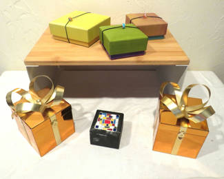 Lot 88: Assorted Gift Boxes and Mosaic Box